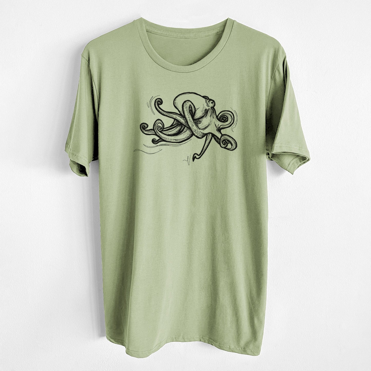 Giant Pacific Octopus - Unisex Crewneck - Made in USA - 100% Organic Cotton