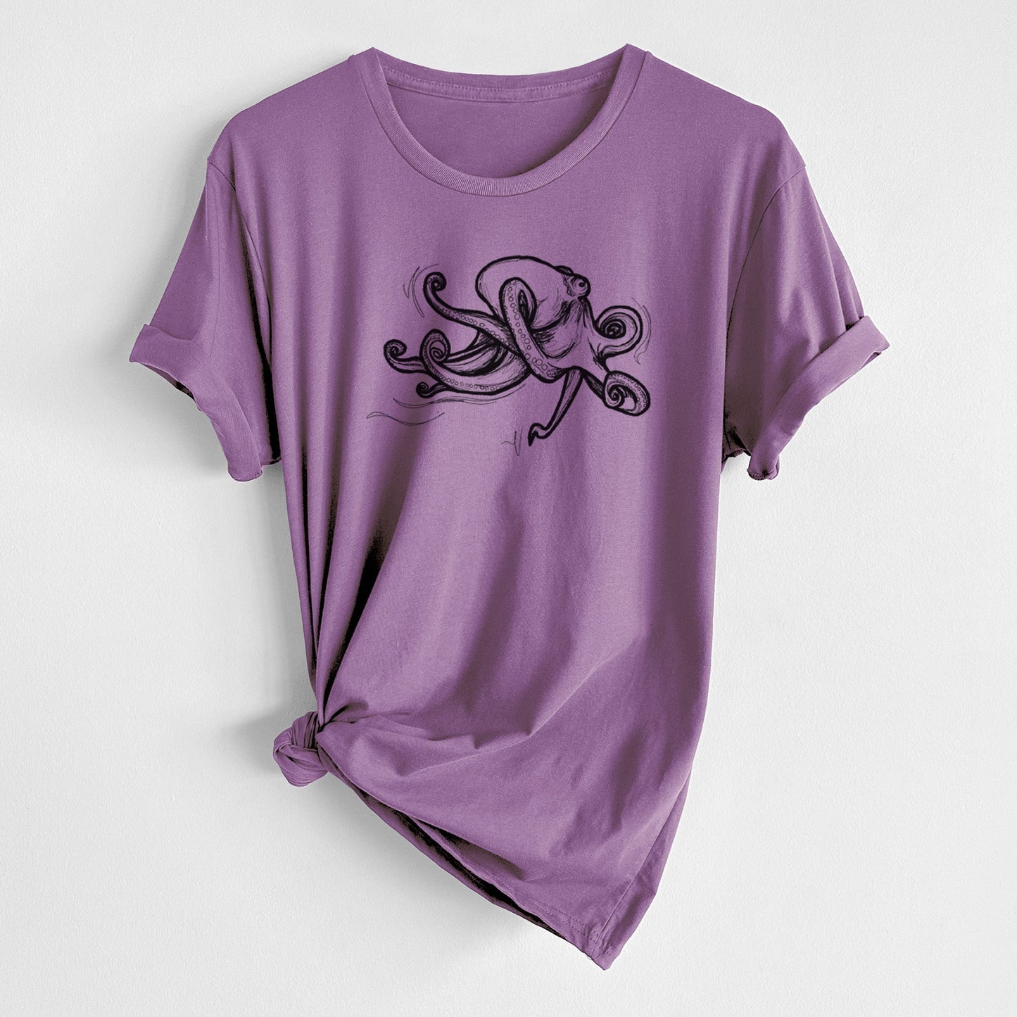 Giant Pacific Octopus - Unisex Crewneck - Made in USA - 100% Organic Cotton