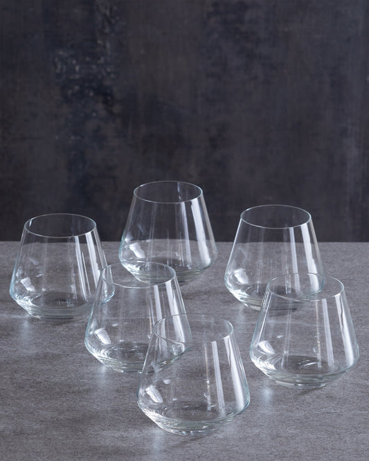 Pure Stemless Red Wine Glass (Set of 6)