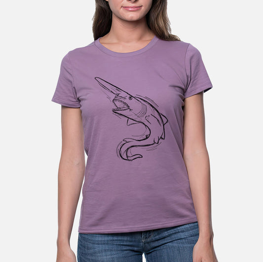 Goblin Shark - Women's Crewneck - Made in USA - 100% Organic Cotton