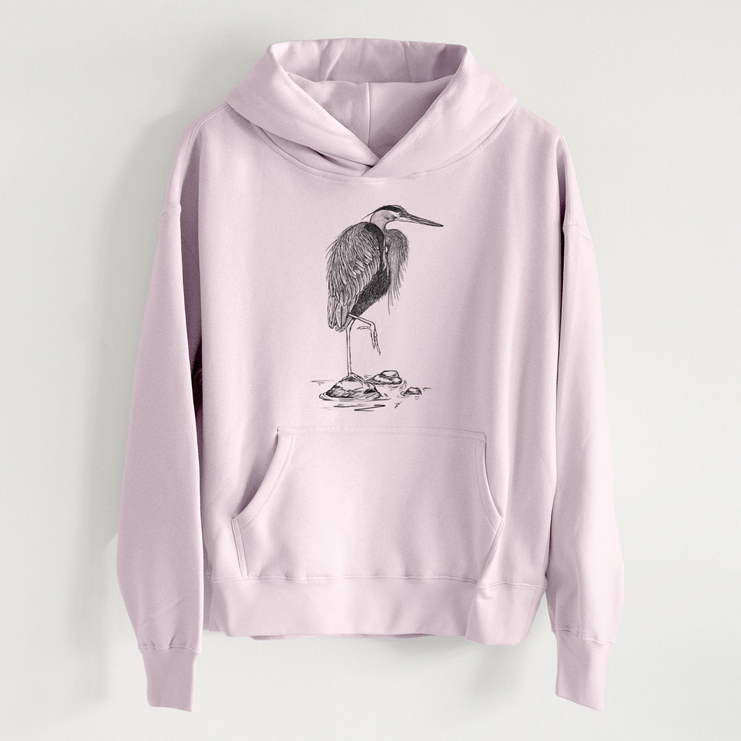 Ardea herodias - Great Blue Heron - Women's Heavyweight Relaxed Hoodie