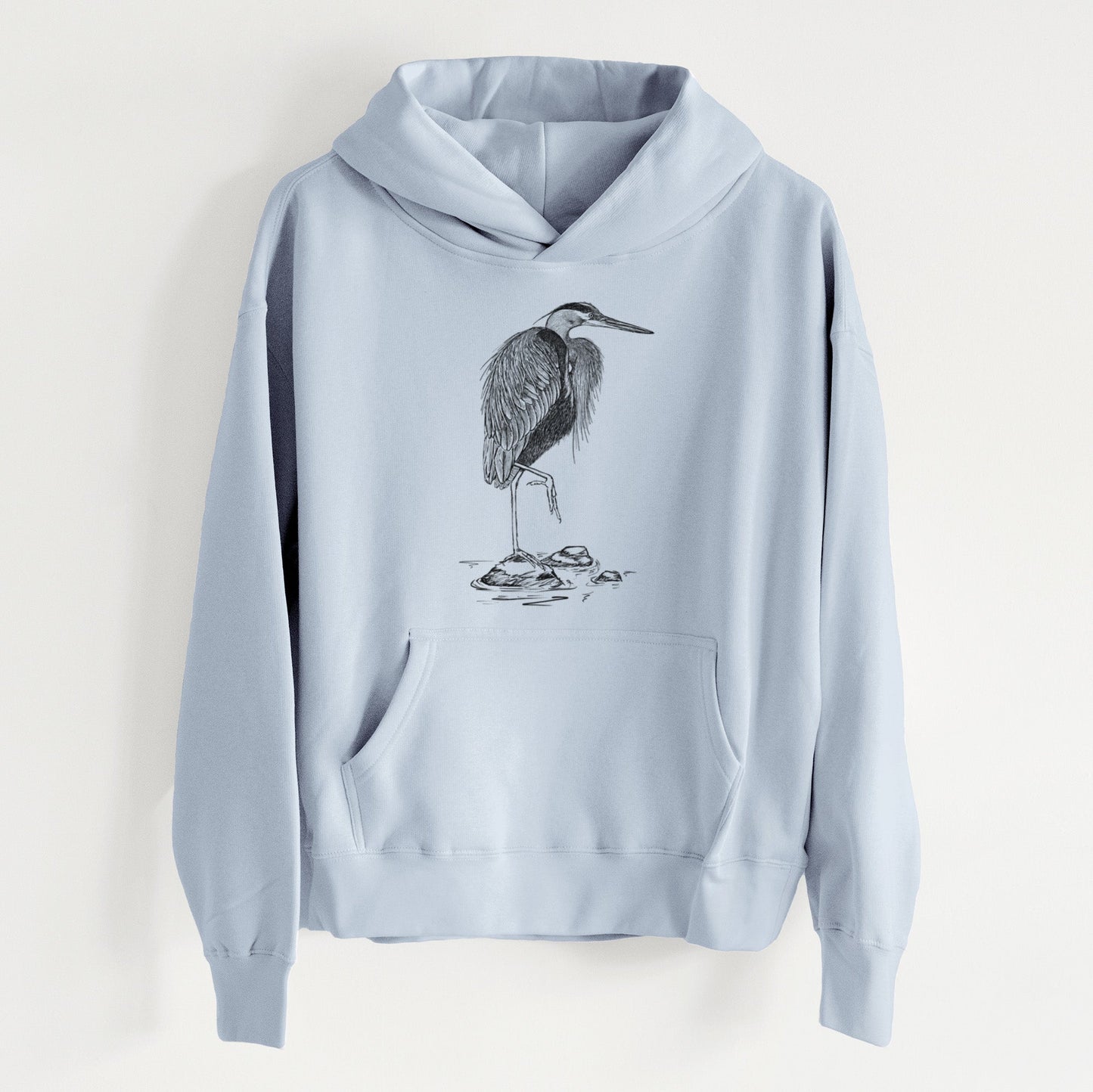 Ardea herodias - Great Blue Heron - Women's Heavyweight Relaxed Hoodie