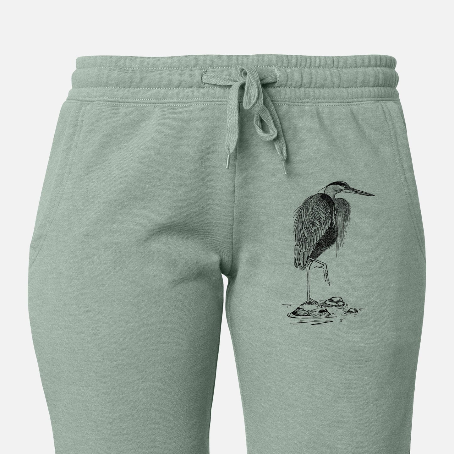 Ardea herodias - Great Blue Heron - Women's Cali Wave Jogger Sweatpants