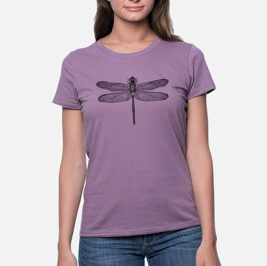 Anax Junius - Green Darner Dragonfly - Women's Crewneck - Made in USA - 100% Organic Cotton
