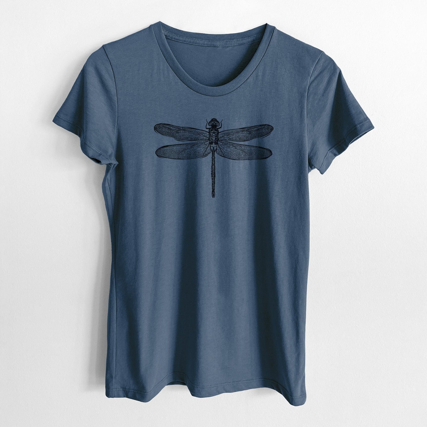 Anax Junius - Green Darner Dragonfly - Women's Crewneck - Made in USA - 100% Organic Cotton