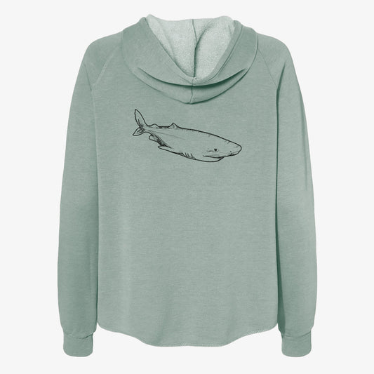 Greenland Shark - Women's Cali Wave Zip-Up Sweatshirt