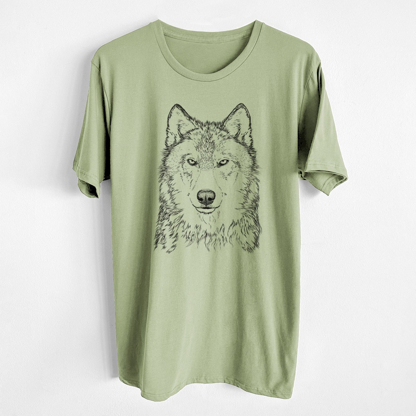 Grey Wolf - Canis lupus - Unisex Crewneck - Made in USA - 100% Organic Cotton