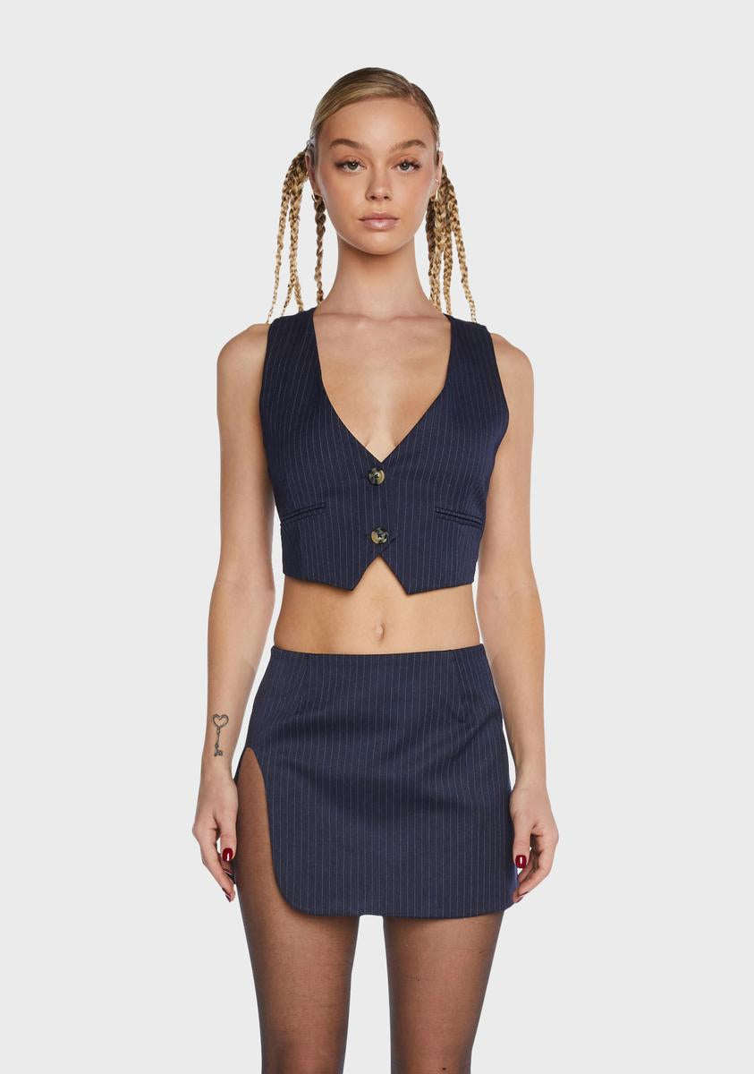 Zayne Pinstripe Vest