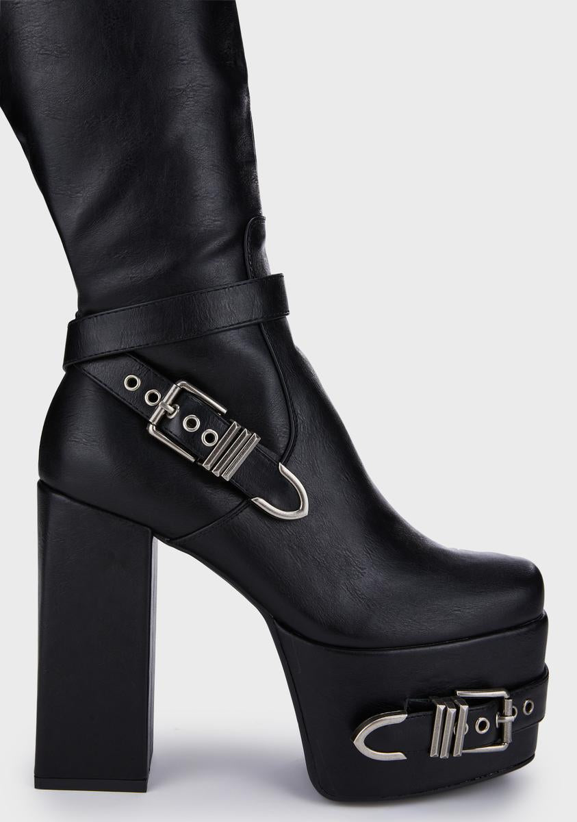 Wide Fit Blair Platform Boots