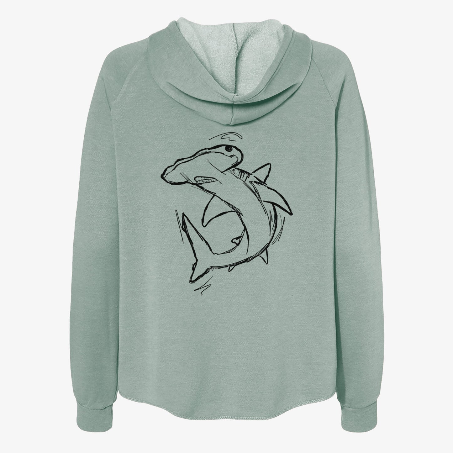 Hammerhead Shark - Women's Cali Wave Zip-Up Sweatshirt