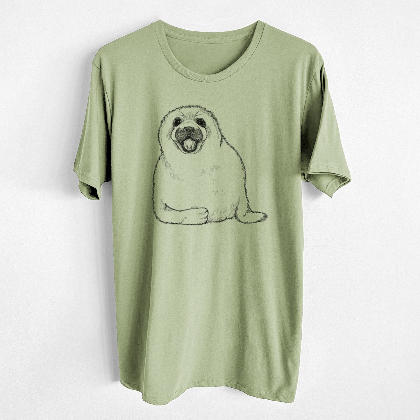 Harp Seal Pup - Pagophilus groenlandicus - Unisex Crewneck - Made in USA - 100% Organic Cotton