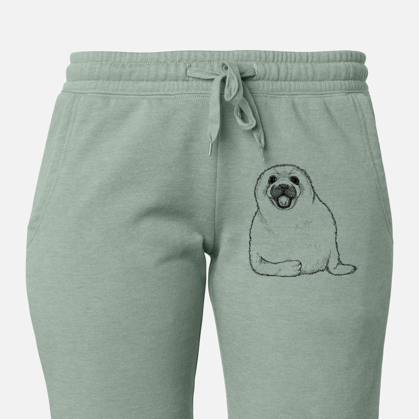 Harp Seal Pup - Pagophilus groenlandicus - Women's Cali Wave Jogger Sweatpants