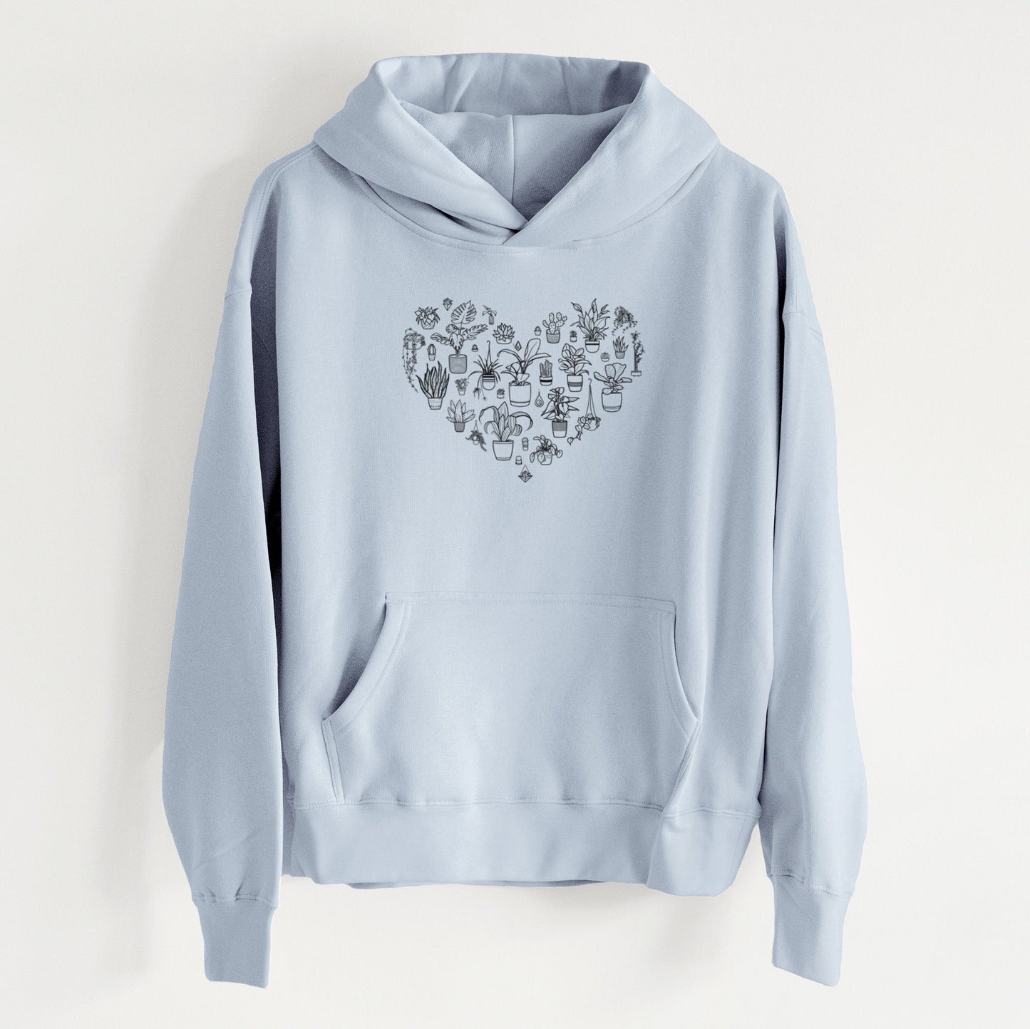 Heart Full of House Plants - Women's Heavyweight Relaxed Hoodie
