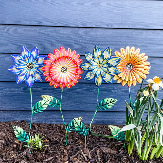 Growing Flower Garden Stake