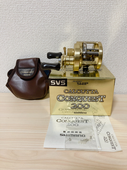 Shimano Baitcasting Reel 00 CALCUTTA CONQUEST 200 Right RH440200 Fishing IN BOX