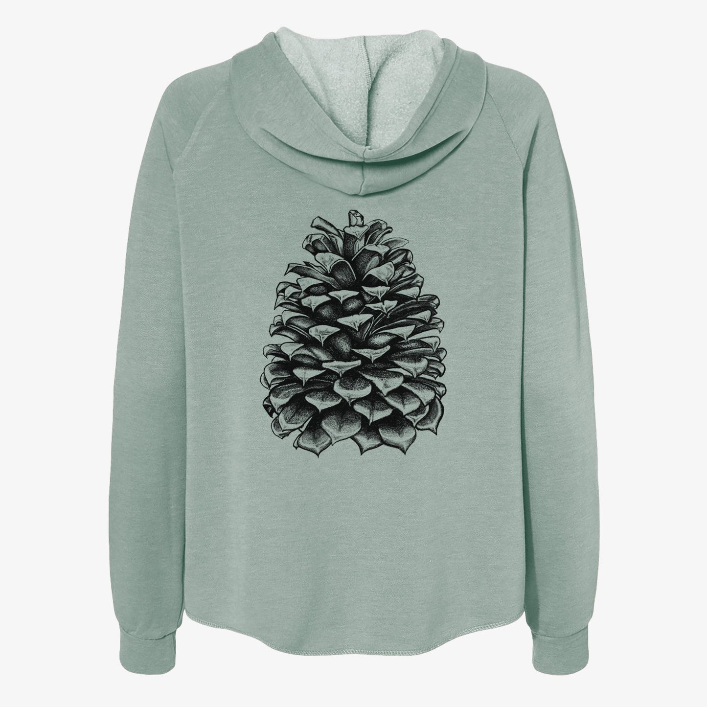 Pinus Jeffreyi - Jeffrey Pine Cone - Women's Cali Wave Zip-Up Sweatshirt