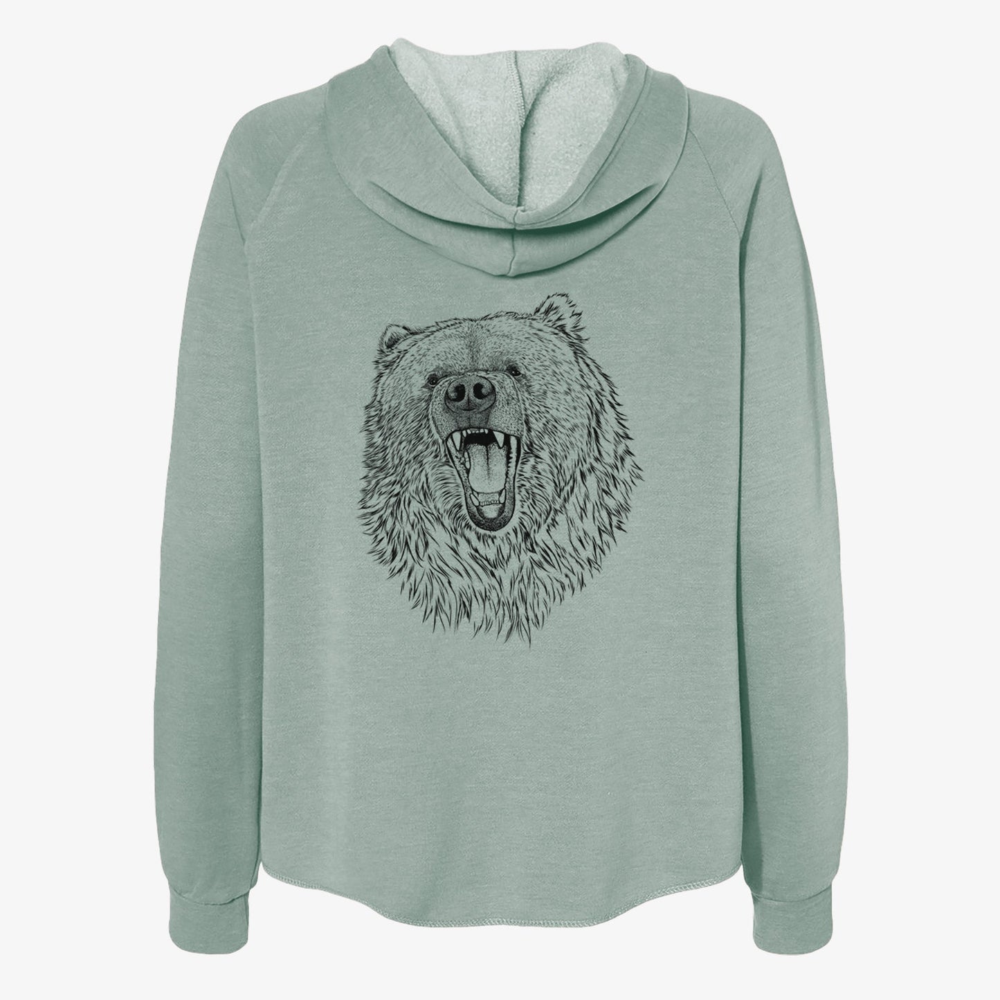 Ursus arctos - Kodiak Bear - Women's Cali Wave Zip-Up Sweatshirt