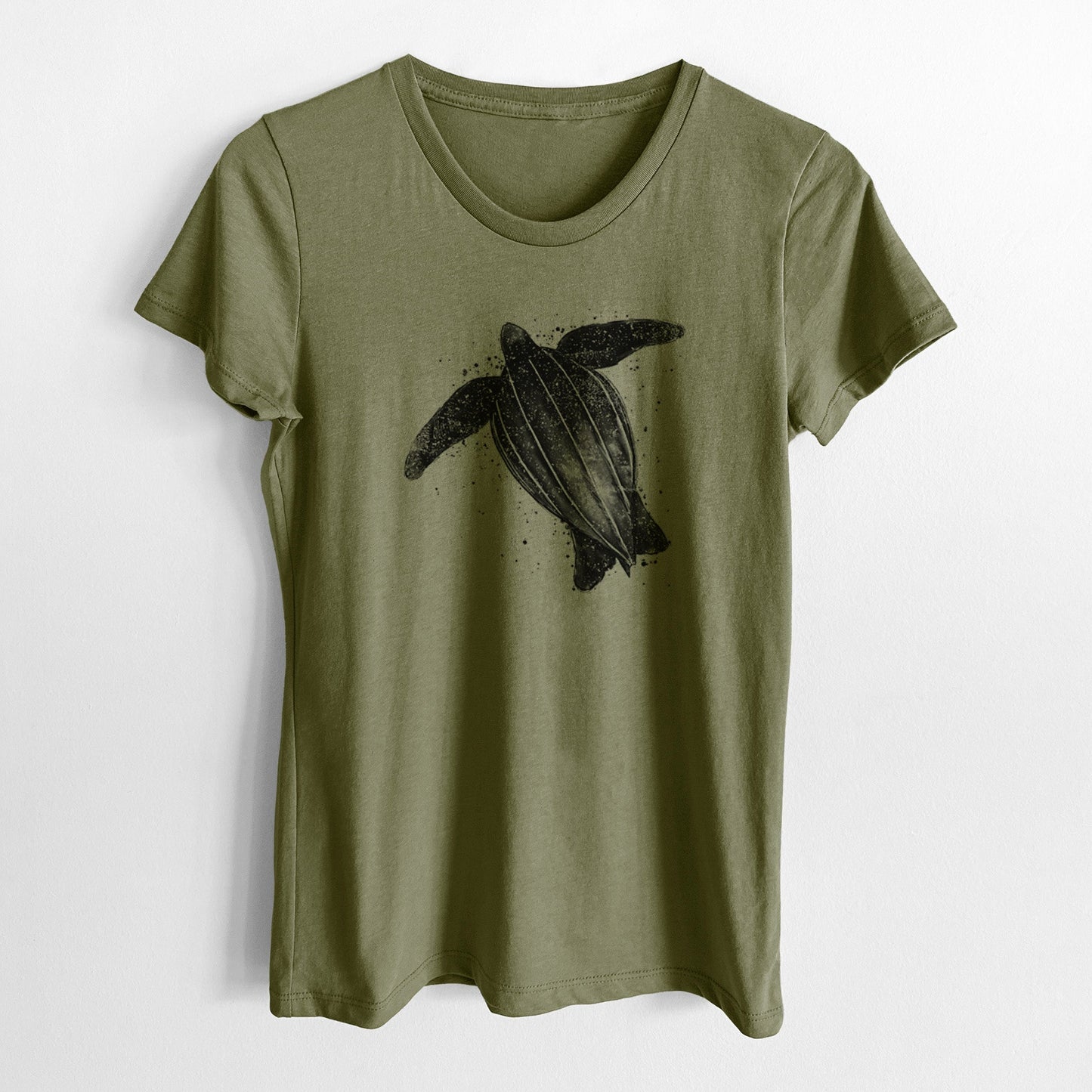 Leatherback - Dermochelys coriacea - Women's Crewneck - Made in USA - 100% Organic Cotton