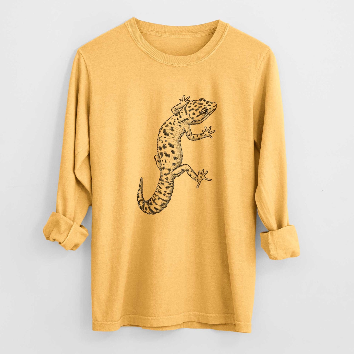 Eublepharis macularius - Leopard Gecko - Heavyweight 100% Cotton Long Sleeve
