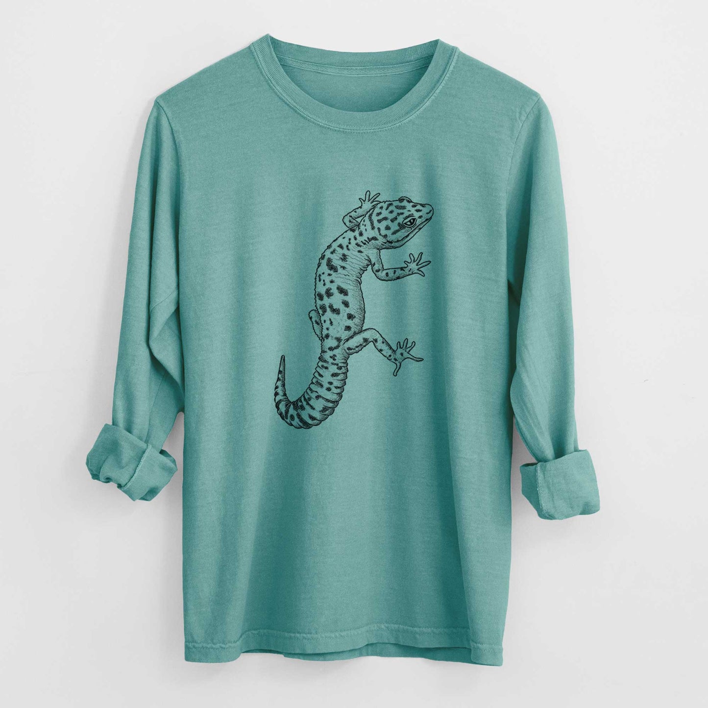 Eublepharis macularius - Leopard Gecko - Heavyweight 100% Cotton Long Sleeve