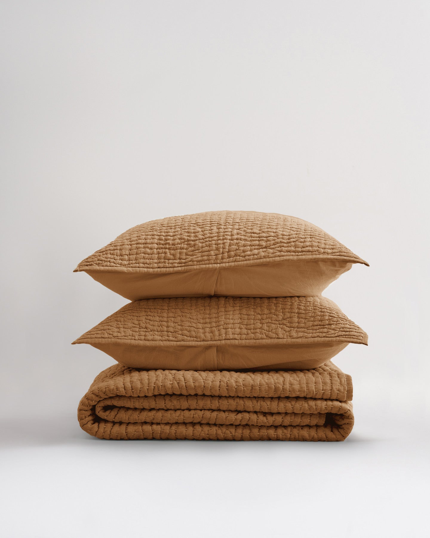 European Linen Cotton Stitch Quilt Set