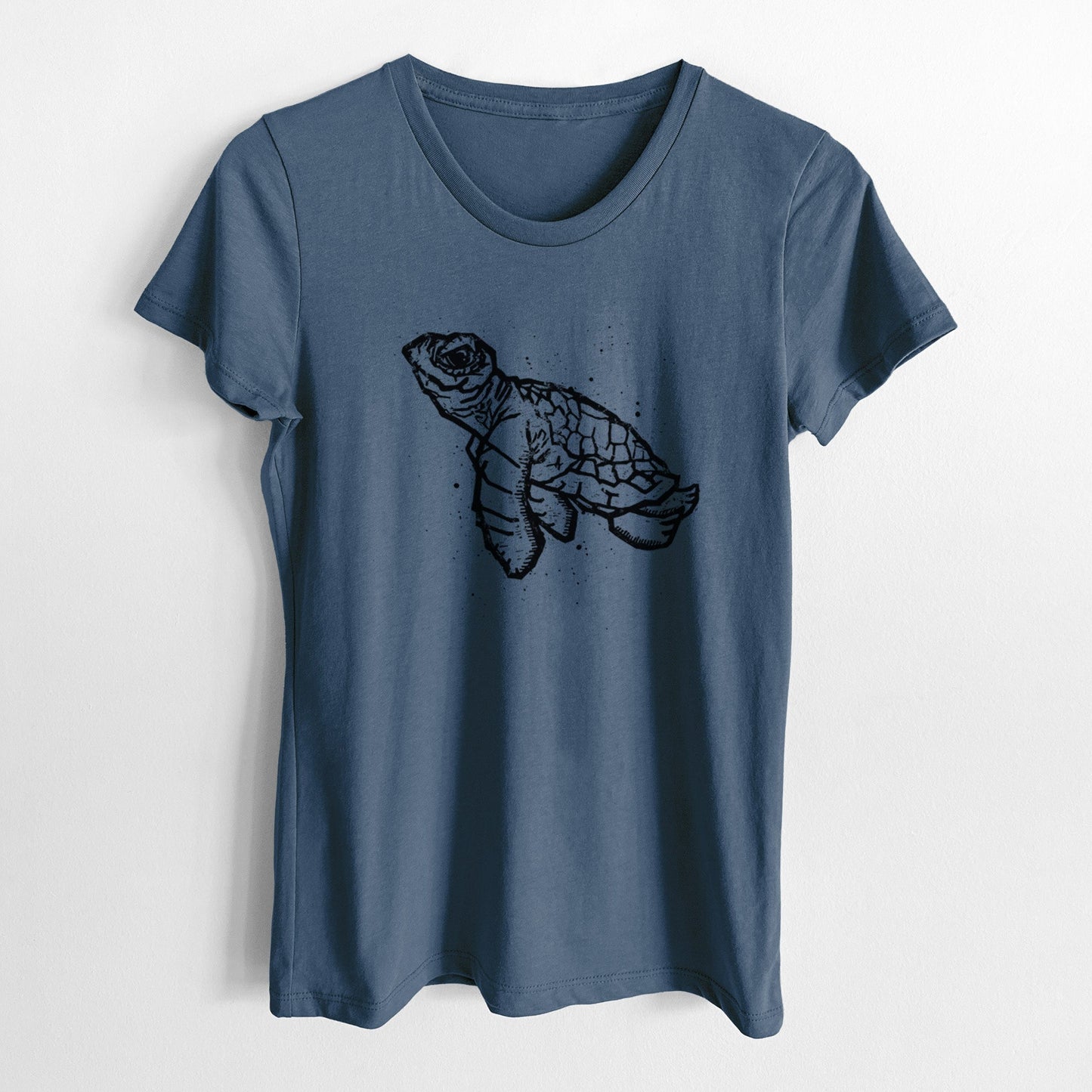 Baby Sea Turtle - Women's Crewneck - Made in USA - 100% Organic Cotton