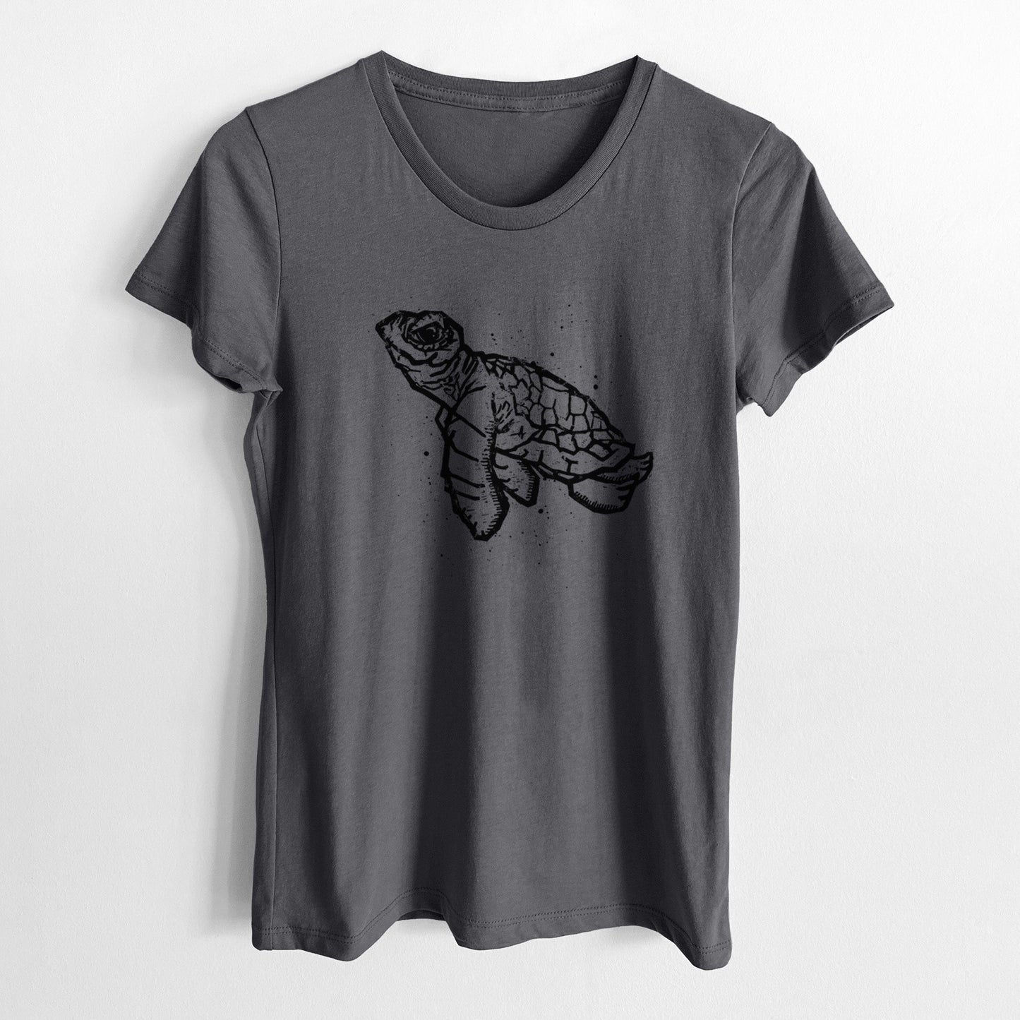 Baby Sea Turtle - Women's Crewneck - Made in USA - 100% Organic Cotton