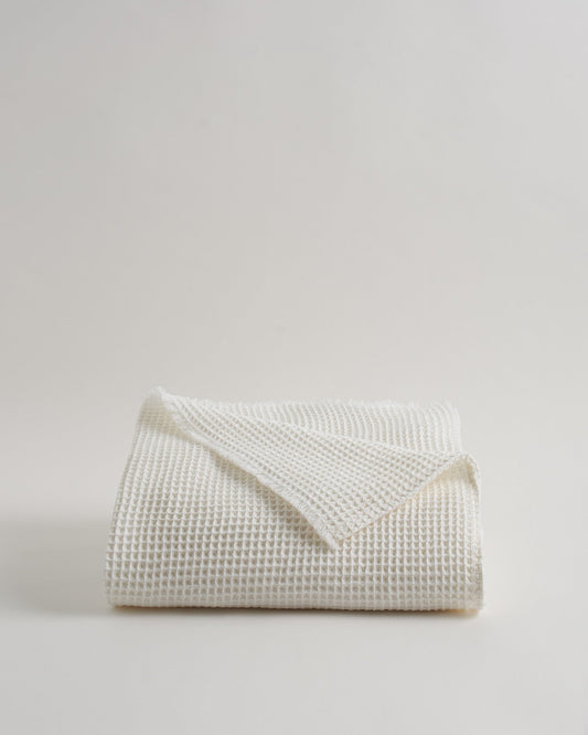 Organic Lofty Waffle Throw