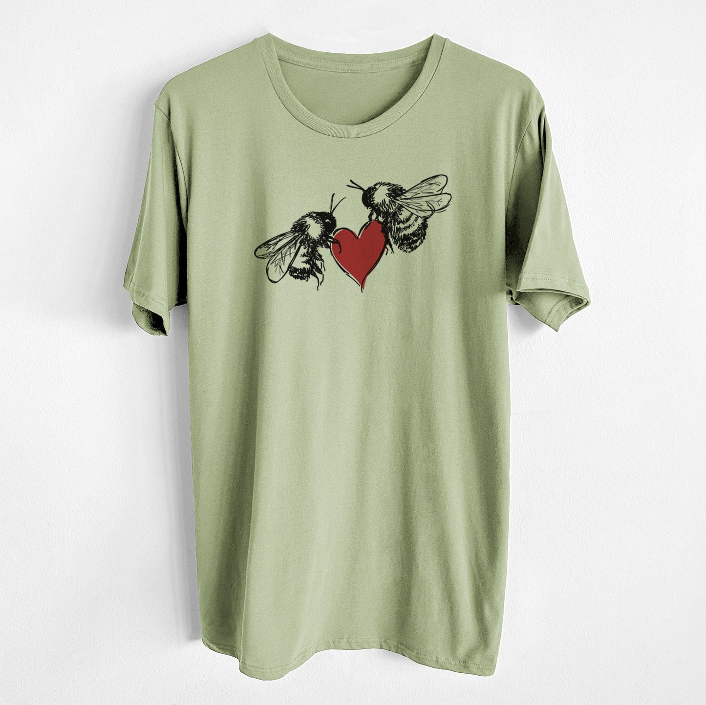 Love Bees - Unisex Crewneck - Made in USA - 100% Organic Cotton