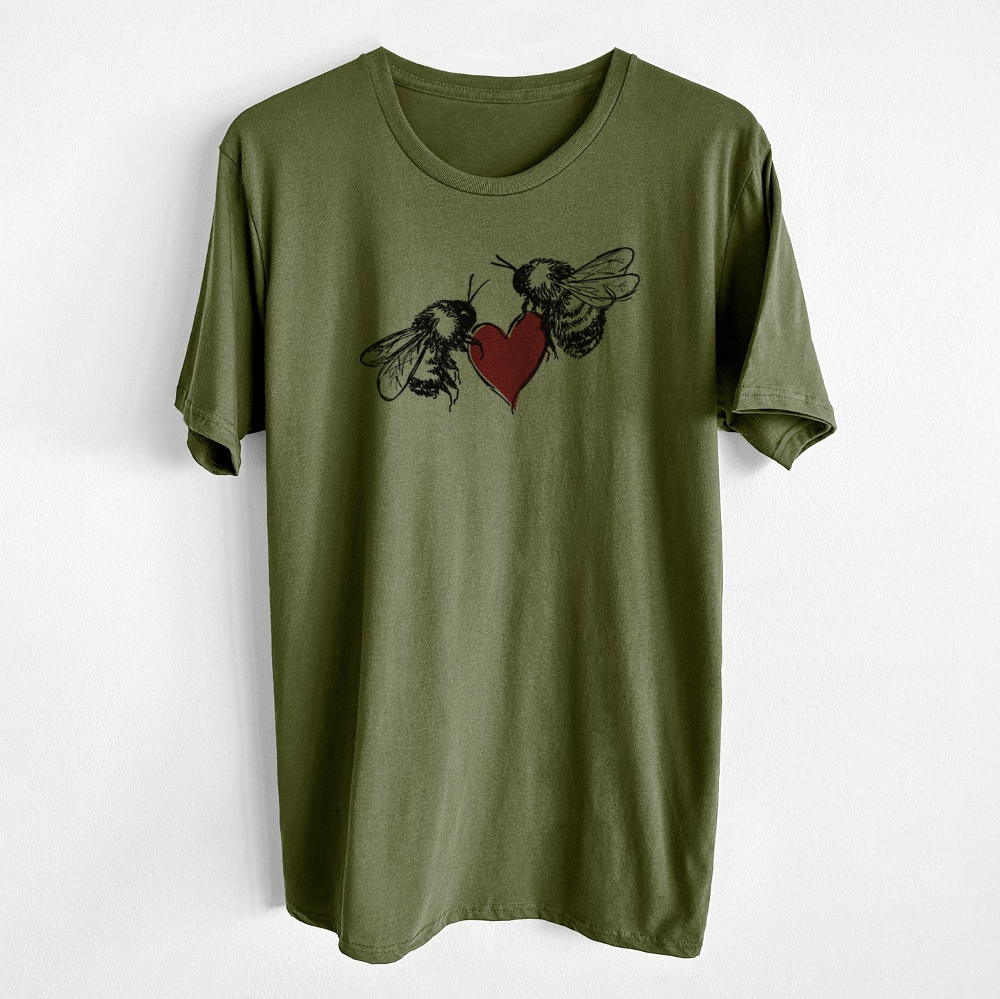 Love Bees - Unisex Crewneck - Made in USA - 100% Organic Cotton