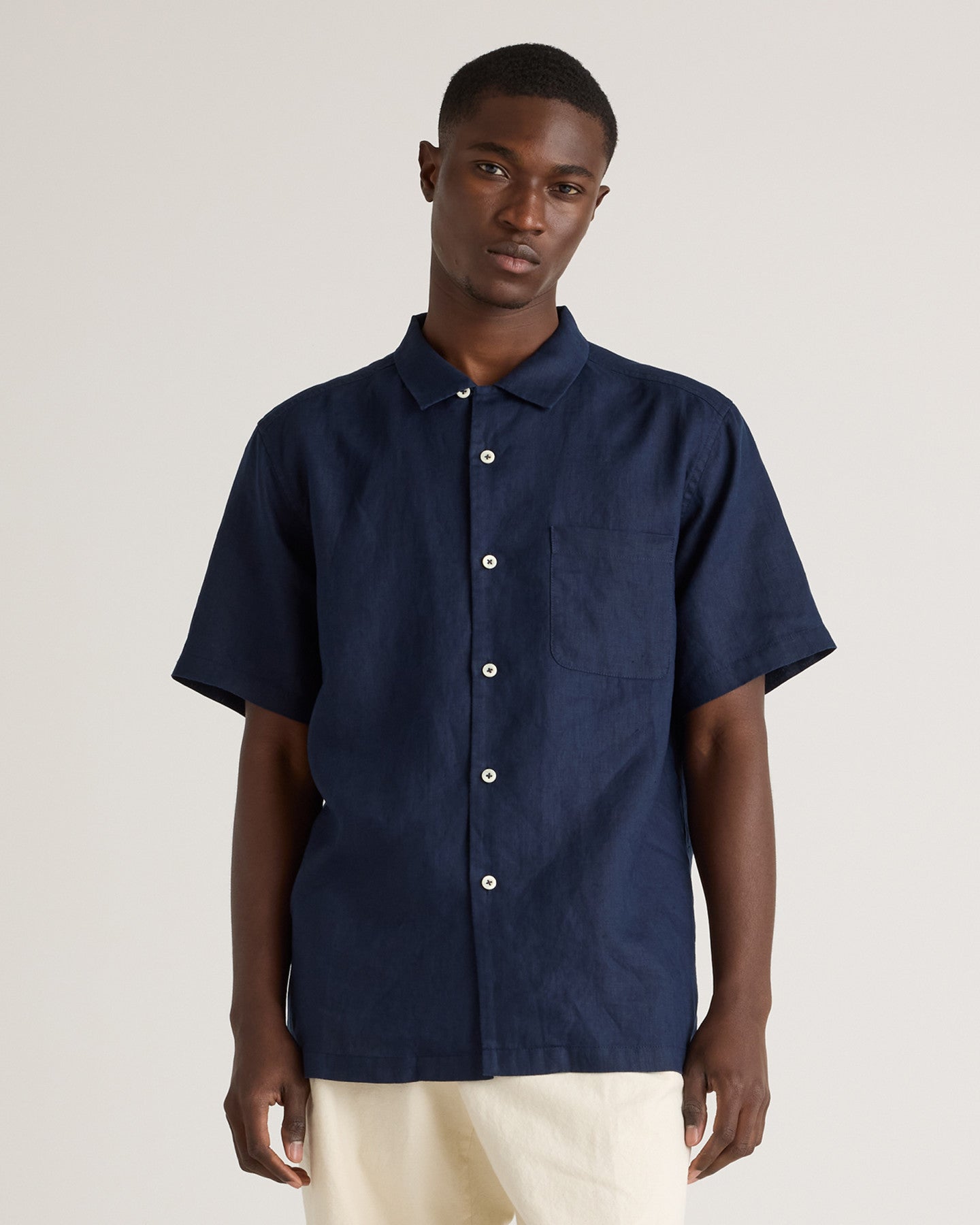 100% European Linen Camp Shirt