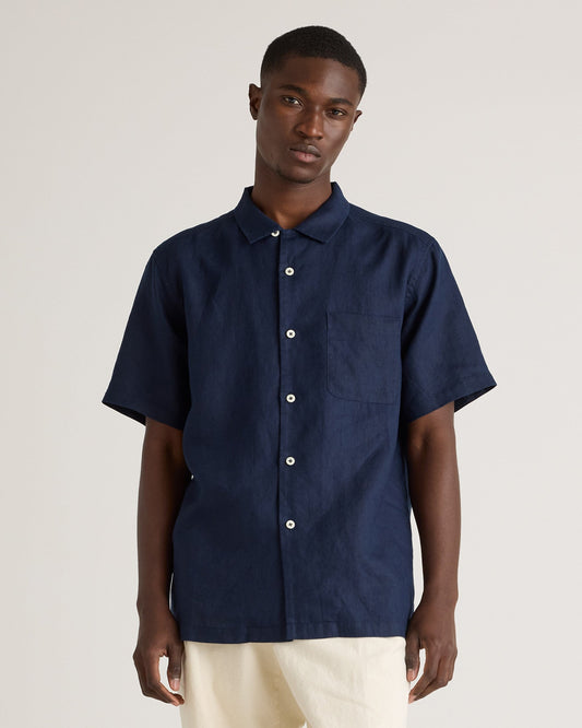 100% European Linen Camp Shirt