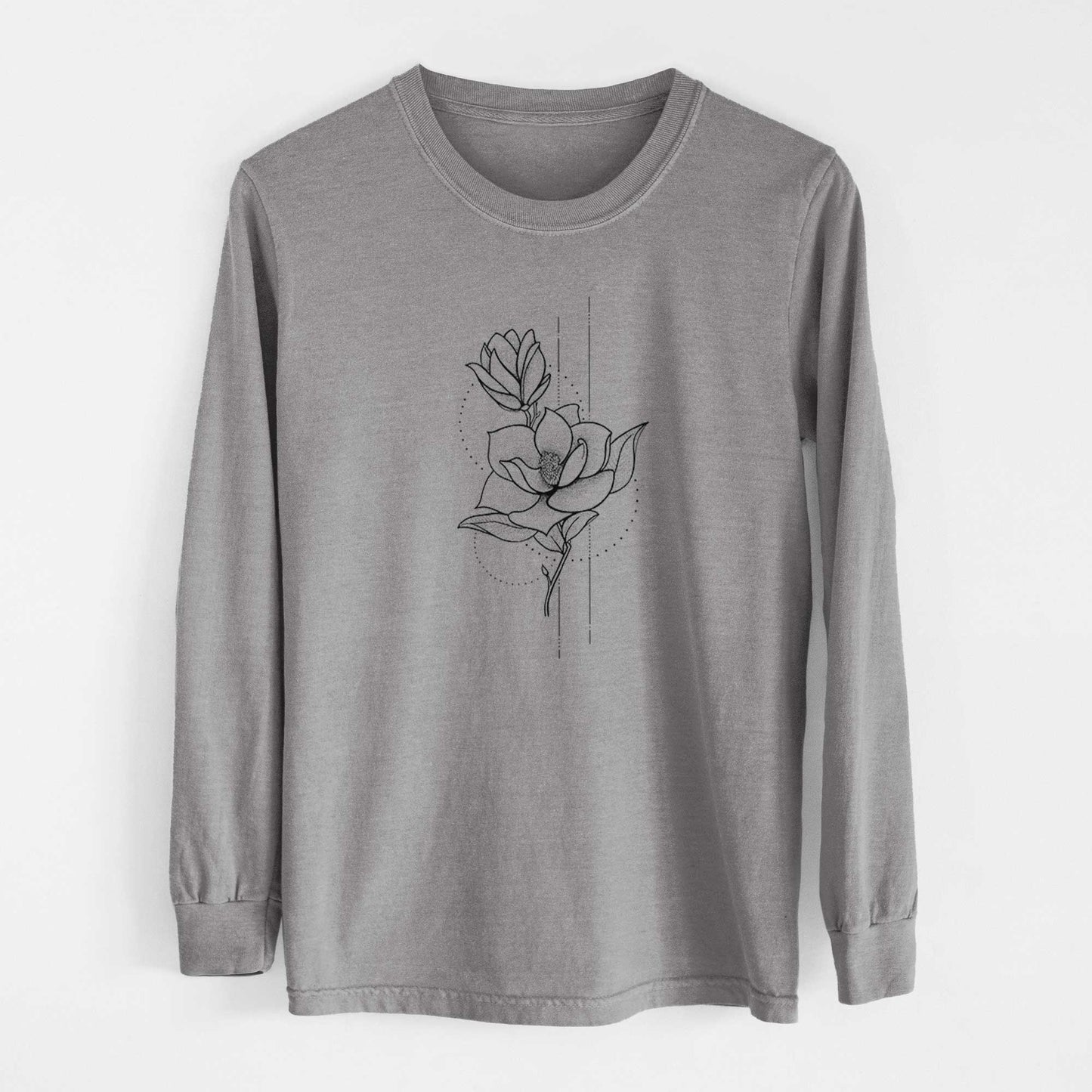 Southern Magnolia Stem - Heavyweight 100% Cotton Long Sleeve