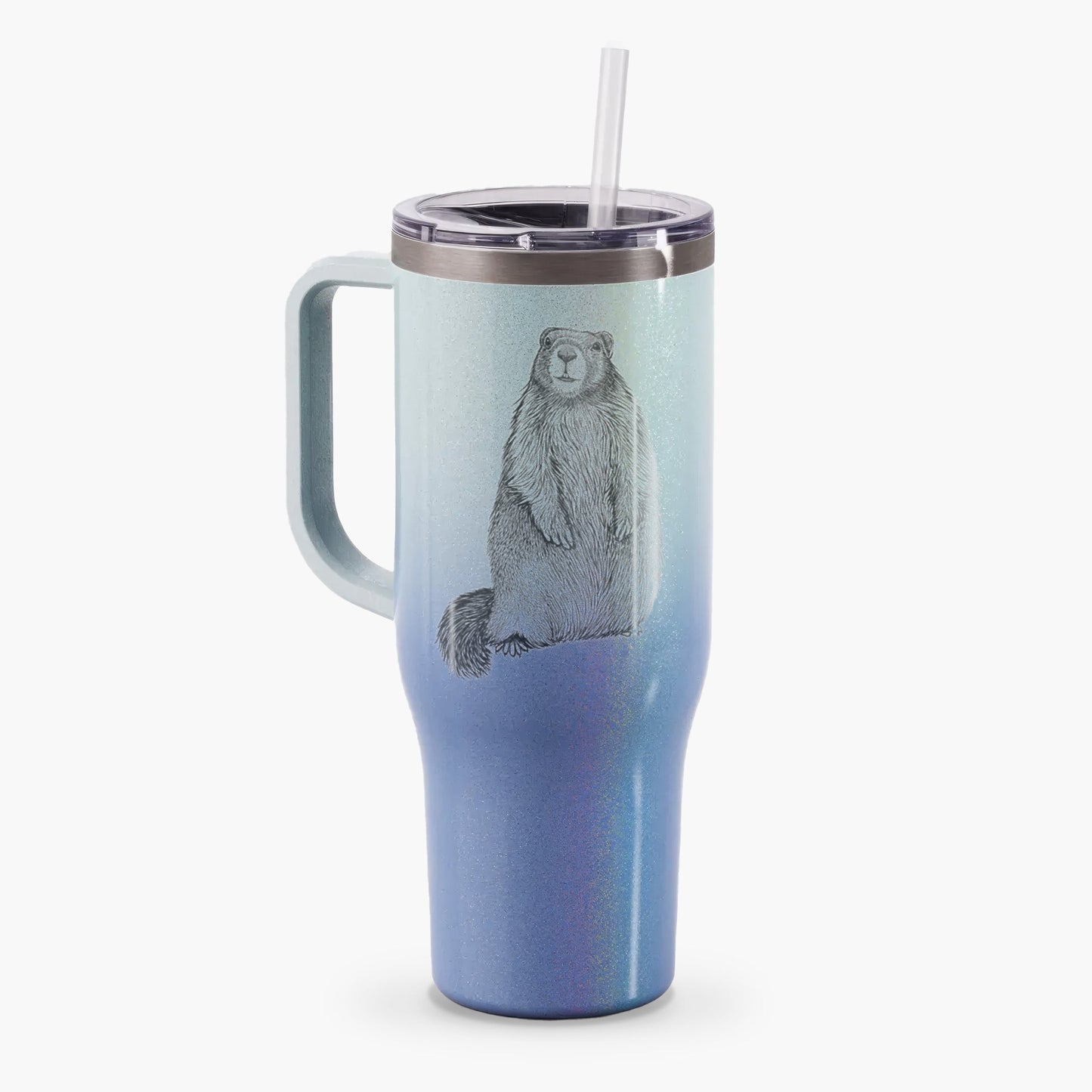 Yellow-bellied Marmot - Marmota flaviventris - 40oz Tumbler with Handle
