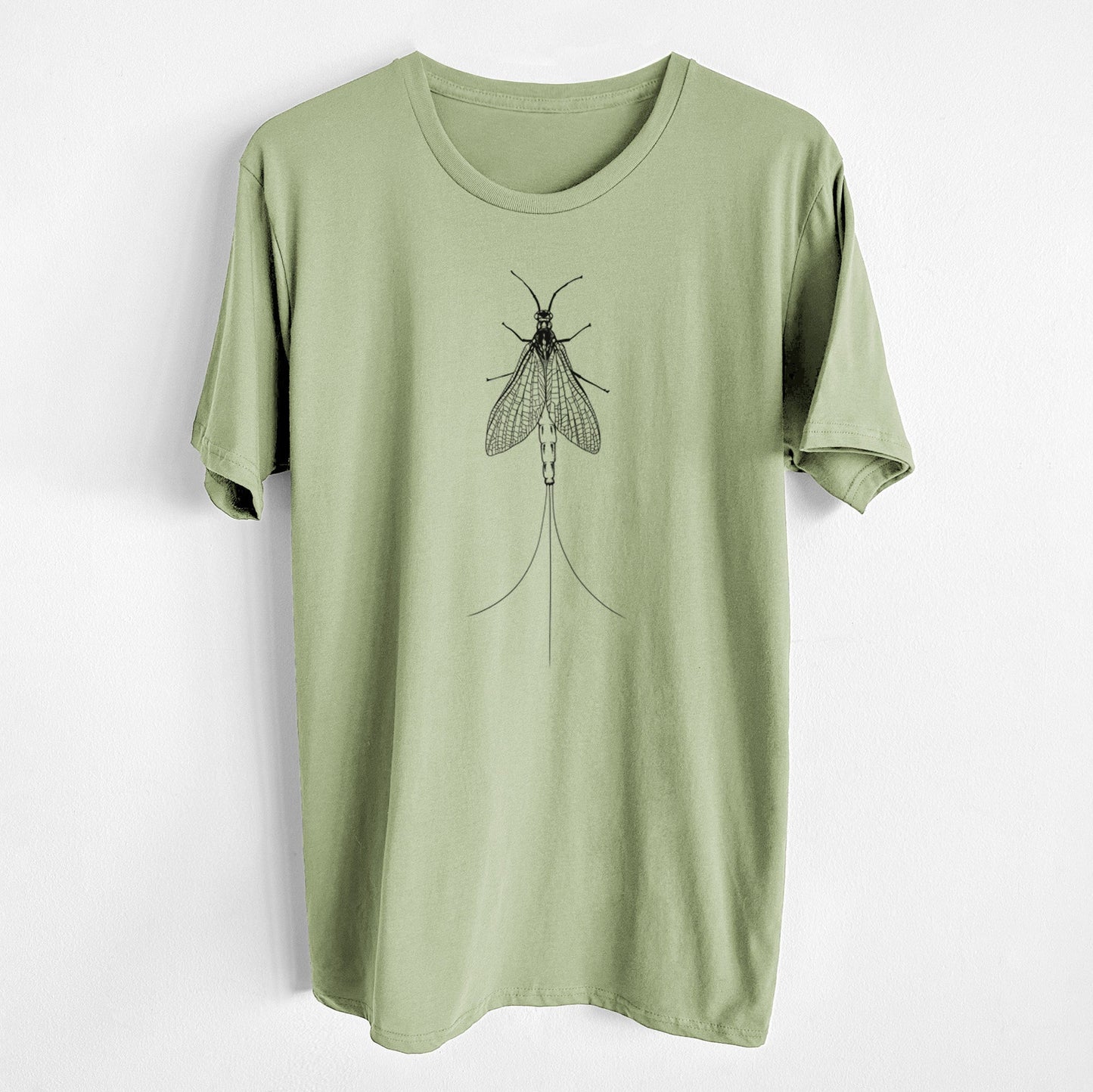 Ephemera Danica - Mayfly - Unisex Crewneck - Made in USA - 100% Organic Cotton