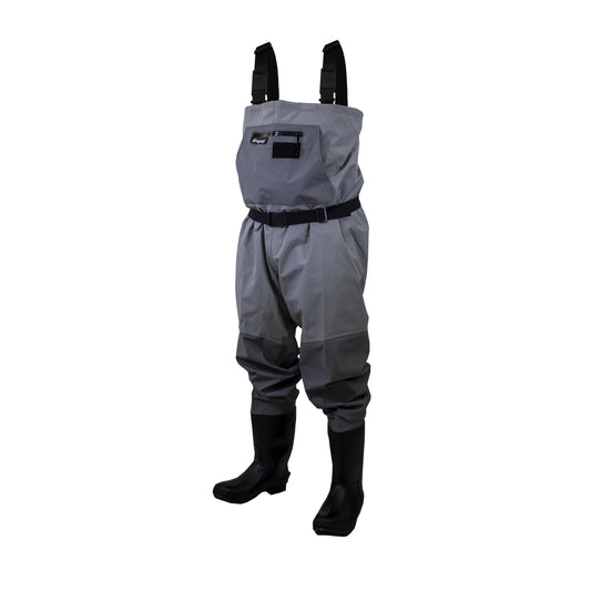 Men's Hellbender PRO Bootfoot Felt Sole Chest Wader | Gray | Size 13