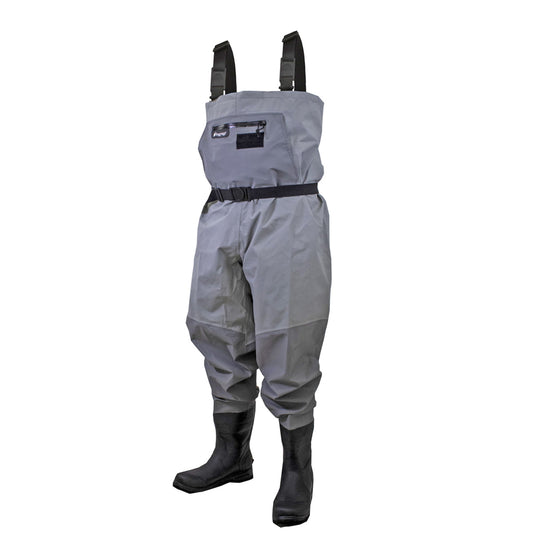Men's Hellbender PRO Bootfoot Lug Sole Chest Wader | Gray | Size 8