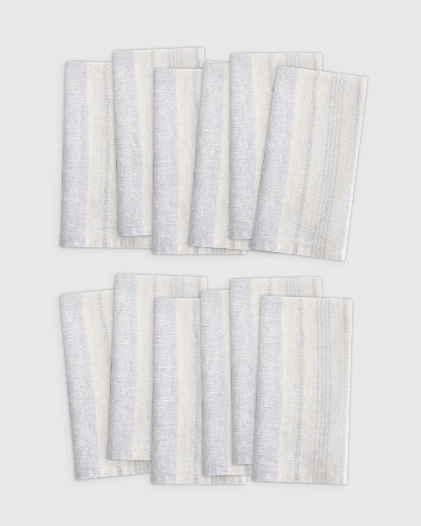 European Linen Modern Stripe Napkins (Set of 12)