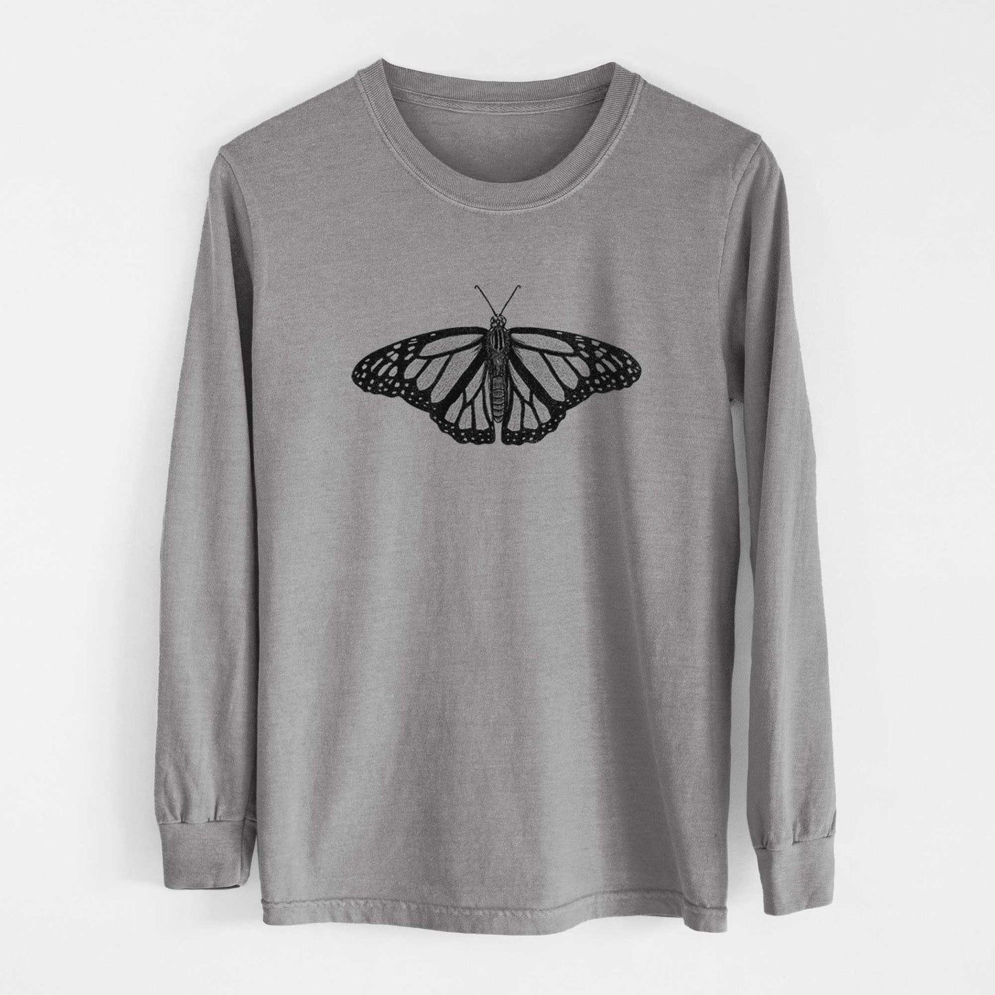 Danaus plexippus - Monarch Butterfly - Heavyweight 100% Cotton Long Sleeve