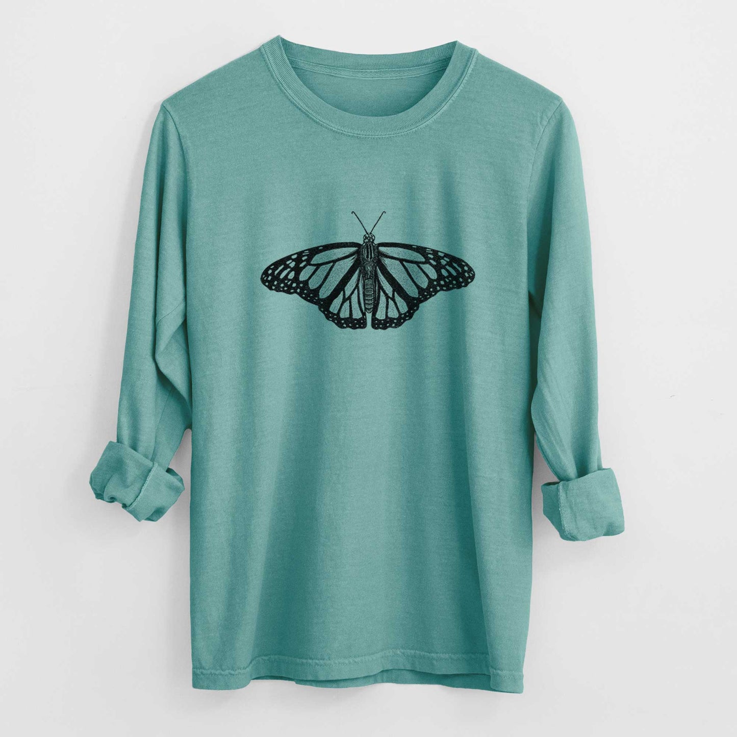 Danaus plexippus - Monarch Butterfly - Heavyweight 100% Cotton Long Sleeve