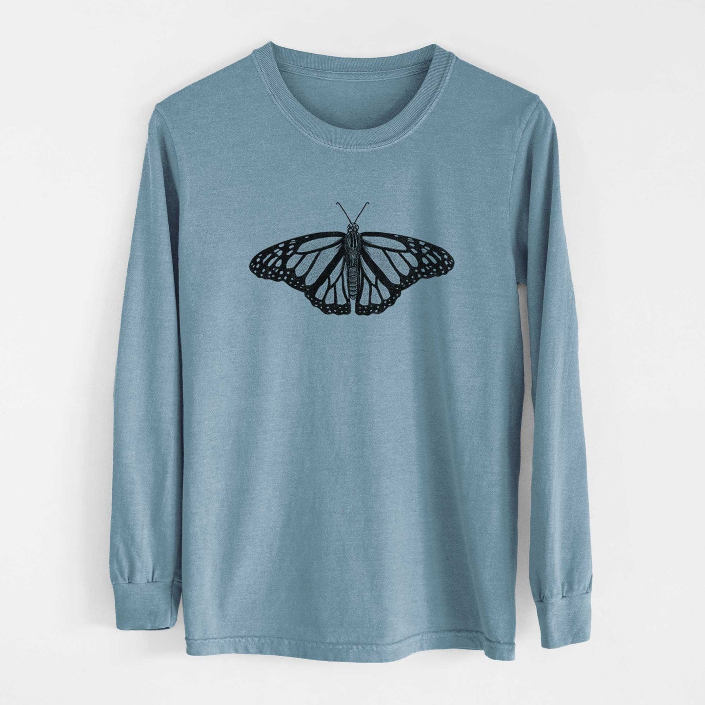 Danaus plexippus - Monarch Butterfly - Heavyweight 100% Cotton Long Sleeve