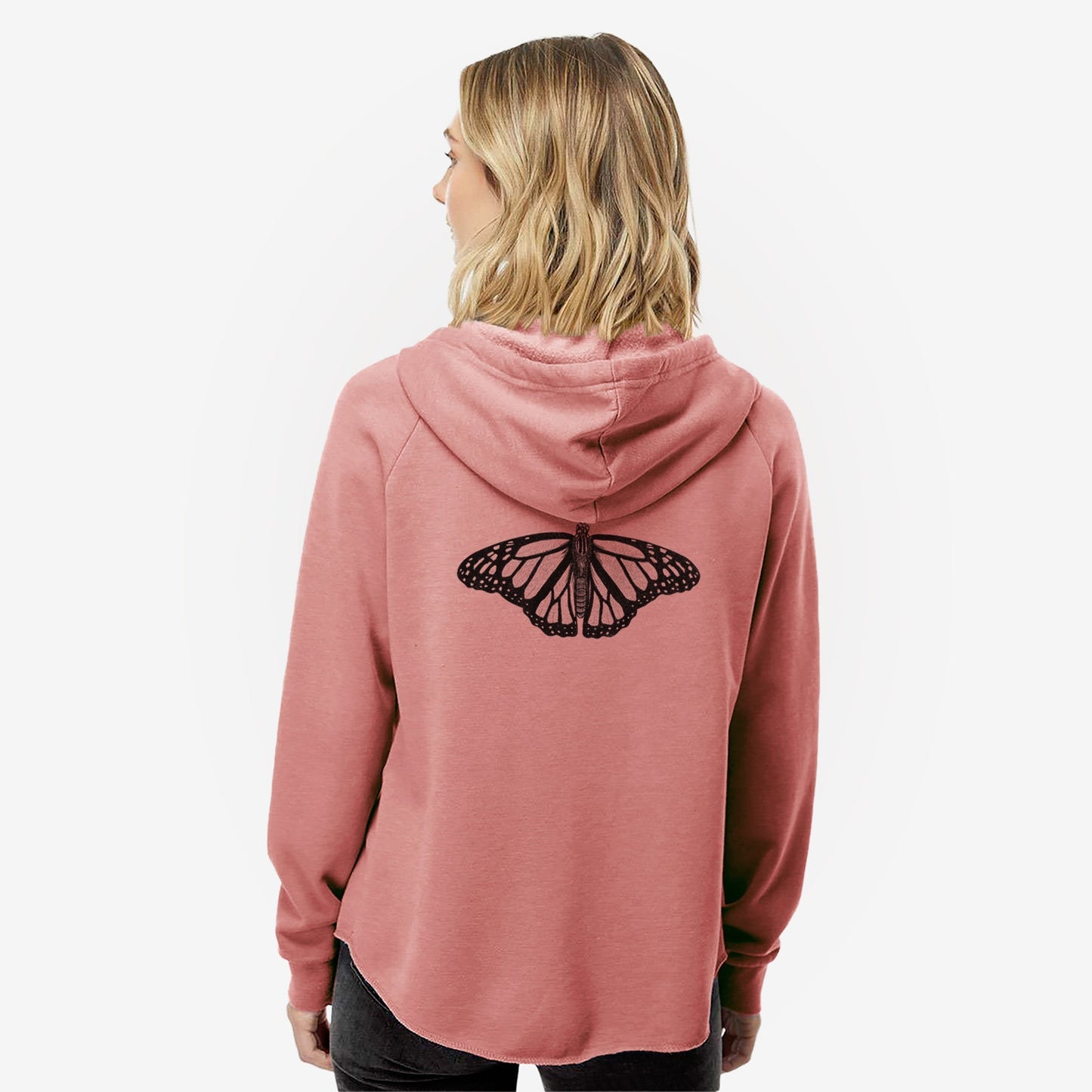 Danaus plexippus - Monarch Butterfly - Women's Cali Wave Zip-Up Sweatshirt