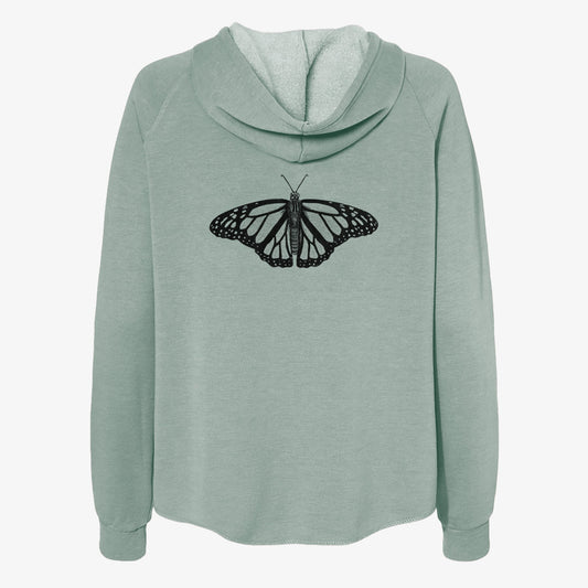 Danaus plexippus - Monarch Butterfly - Women's Cali Wave Zip-Up Sweatshirt