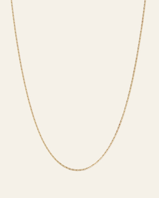 14K Gold Petite Valentino Chain Necklace