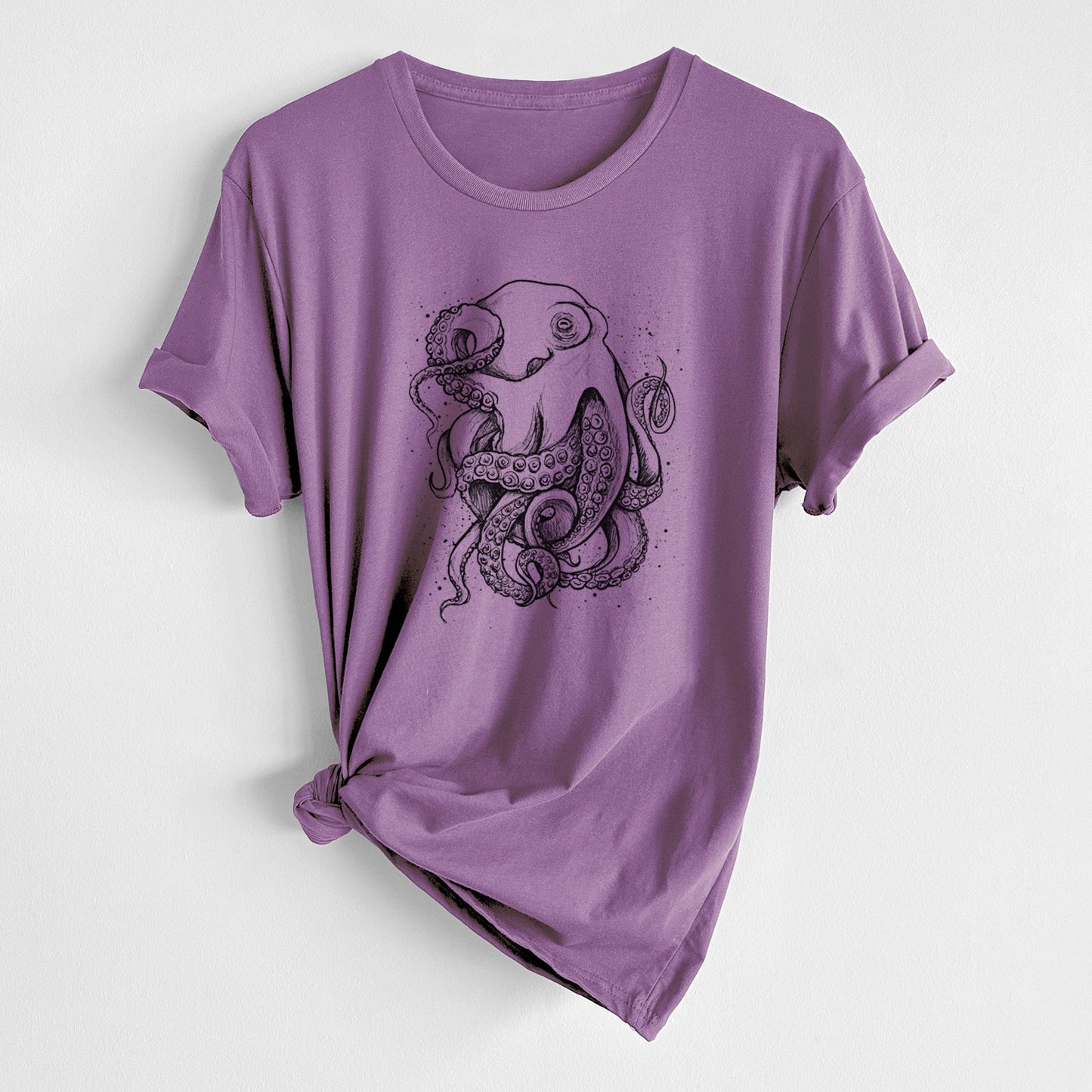 Octopus Vulgaris - Common Octopus - Unisex Crewneck - Made in USA - 100% Organic Cotton