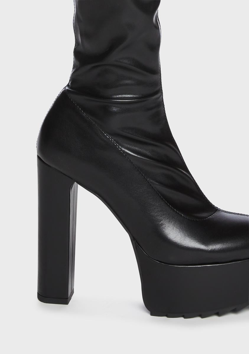 Chasing Heights Thigh High Boots
