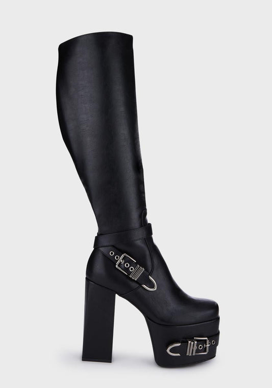Wide Fit Blair Platform Boots