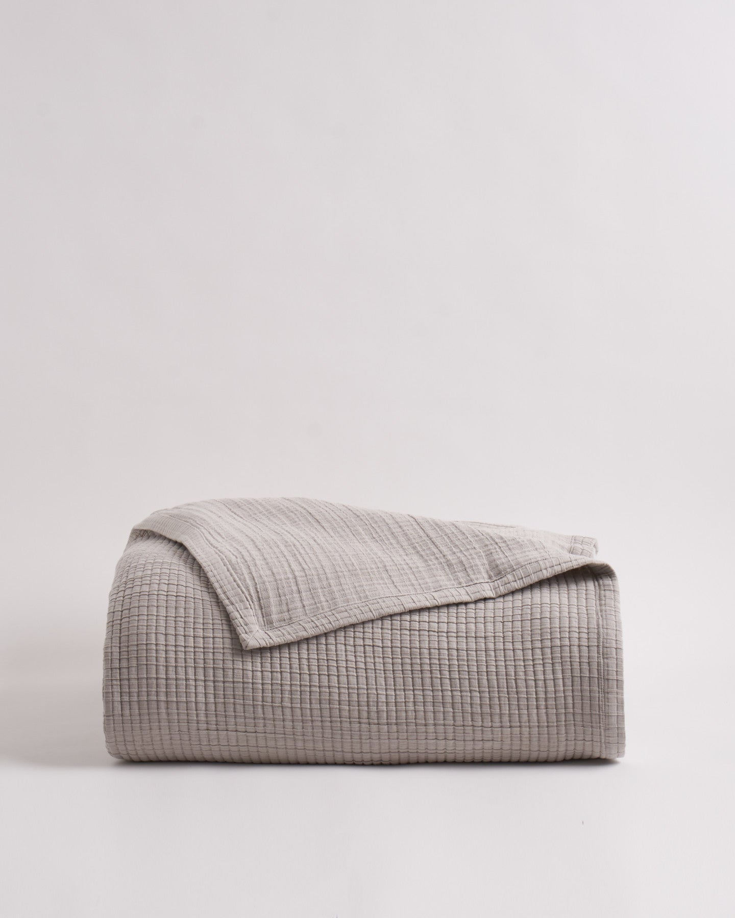 Organic Ribbed Cotton Coverlet