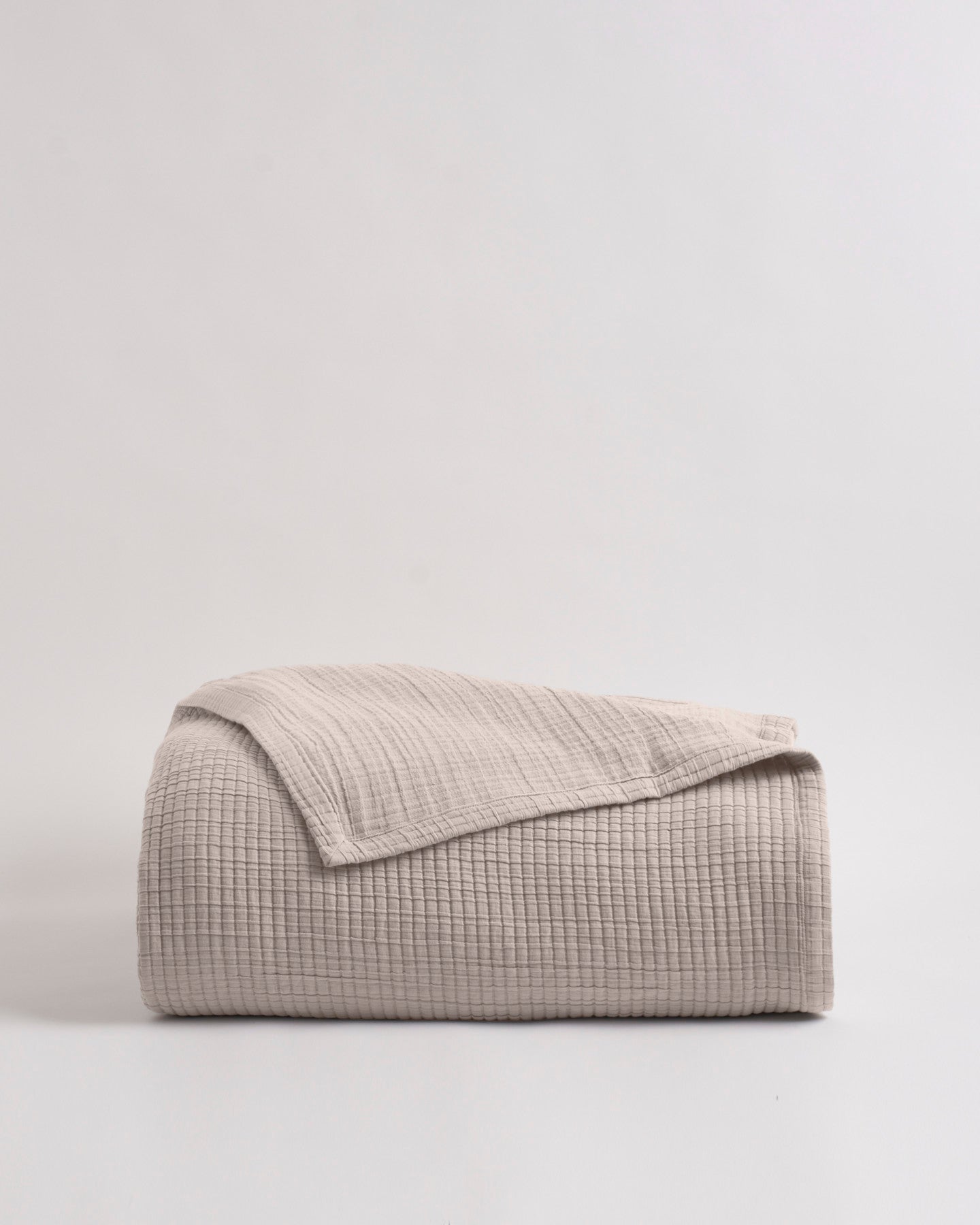 Organic Ribbed Cotton Coverlet
