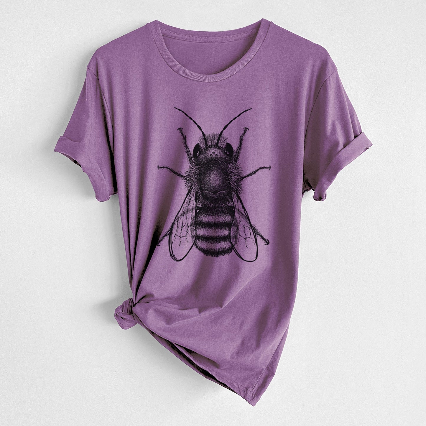 Osmia Bicornis - Red Mason Bee - Unisex Crewneck - Made in USA - 100% Organic Cotton